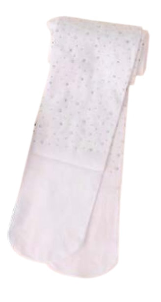 White Rhinestone Tights